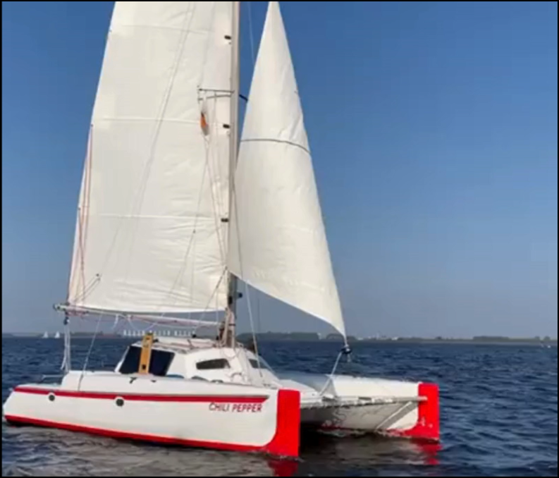 Wizard "Chili Pepper" sailing  on rthe Lauwersmeer 2024